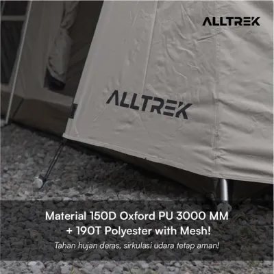 ALLTREK Tenda Otomatis PEAK VILLA Camping Glamping Luxury Double Layer
