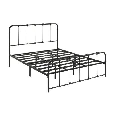 Living Mall GINA Metal Bed Frame in White And Black Colors - All Sizes