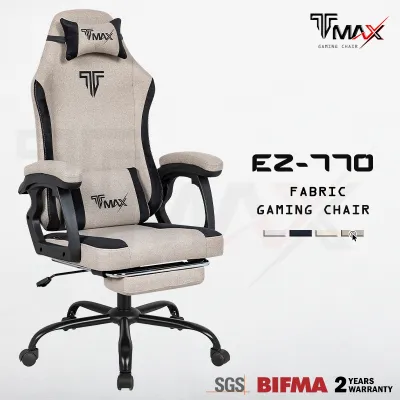 TMAX EZ-770 Gaming Chair with Ergonomic Footrest - 2 years warranty