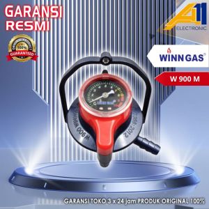 Regulator Gas Winn Gas W 900 M / W900M Tekanan Rendah Double Lock - Penguncian ganda with meteran