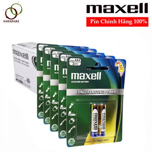 Combo 5 vỉ pin AAA Maxell Alkaline 1.5V (1 vỉ 2 viên) chính hãng cho thiết bị điều khiển