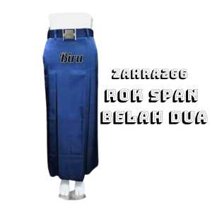 ROK SPAN BELAH 2 WARNA PUTIH SERAGAM SMP BAHAN HIGT TWIS REEL FICTURE MURAH & TERLARIS