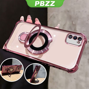 PBZZ Case for SAMSUNG a03s a02s A03 core A02 M02 phone casing Softcase Silicone shockproof Cover new design aesthetic transparente cute purple with holder for girls airbag SJXUZJ2