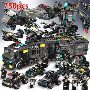Excavator 665 Blok - Edukasi & Kreativitas - Berikan Anak Laki-Laki Anda Kejutan Ulang Tahun Spesial - Mainan Balok Susun Polisi SWAT  Mainan Brick