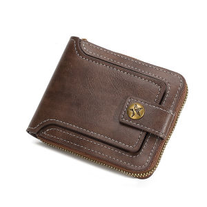 กระเป๋าสตางค์ หนัง PU ใบสั้น สามารถพับได้ -สไตล์: ลำลองย้อนยุค -สถานการณ์ที่ใช้ได้: ใช้ประจำวัน พร้อมส่ง