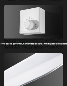Black Large Ceiling Fan 80-Inch Super Large Wind Power Large Industrial Factory Commercial High-Power Remote Control Electric Fan