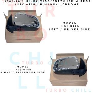 HSJ-032 2006-2011 HILUX VIGO/FORTUNER MIRROR ASSY 0pinLHmanualchrome