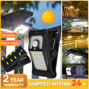 Portable Solar light outdoor Clip Motion Sensor Lights 3Modes IP65 Waterproof Wireless Security Light for Fence Deck Garage Patio太阳能灯户外灯
