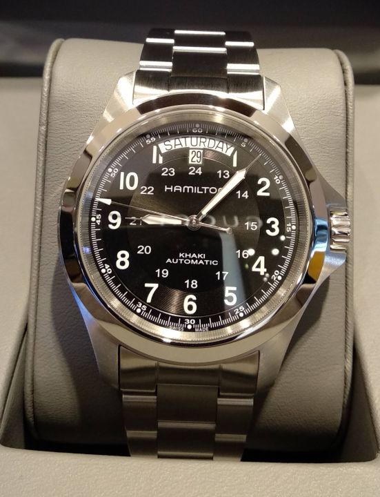 WTS] Hamilton Khaki King (40mm) on exc. condition OEM leather strap + OEM  BRACELET - $400 + shipping – WatchPatrol