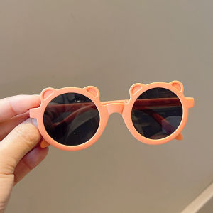Foldable Baby Sunglasses Cute Bear Summer Kids Sun Glasses for Boys Girls Outdoor UV Protection Portable Children Eyewear
