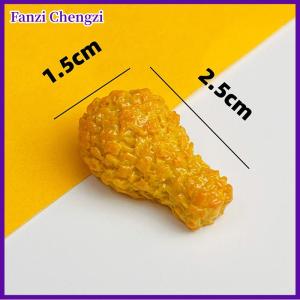 Fanzi บ้านตุ๊กตาไก่ทอดของเล่น1 12สำหรับตกแต่งบ้านตุ๊กตาชุดเครื่องดื่มสำหรับทอดเบอร์เกอร์ไก่ทอด