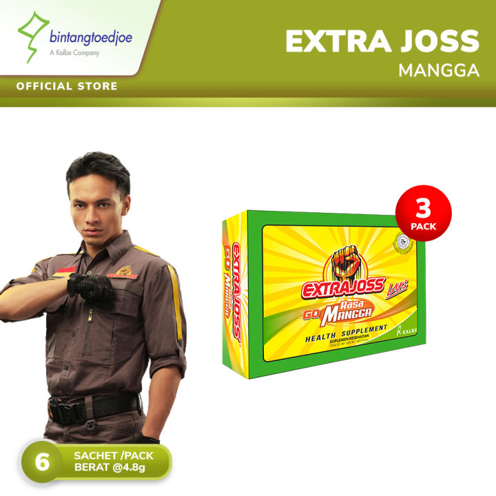 Extra Joss Laki Mangga 3 Pack (18 Sachet) | Lazada Indonesia