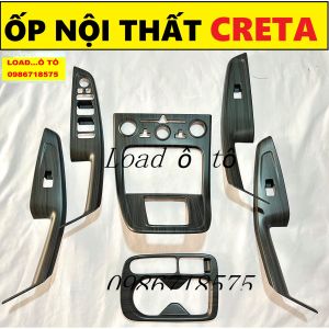 Ốp Nội Thất Xe Huyndai CRETA 2026-23 Đủ Các Bản Mẫu Vân Carbon Đá Cao Cấp