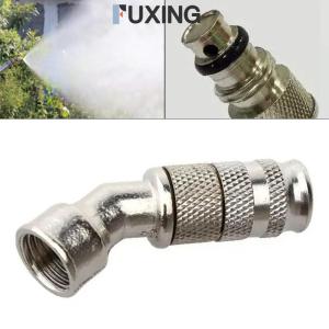 FUXING Electroplated Brass Adjustable Misting Nozzle For Garden Watering Cleaning Agricultural Irrigation Greenhouse Cooling