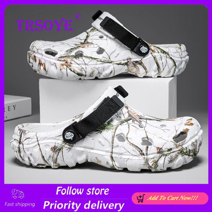 TRSOYE 2024 New Summer Men Sandals Fashion Non-slip Outer Wear Thick ...