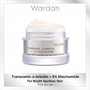 Wardah Tranexamic α-Arbutin Dark Spot Corrector Gel MoisturizerMulti-Actives Brightening GelFade Pigmentation & Boost Crystal Clear Skin