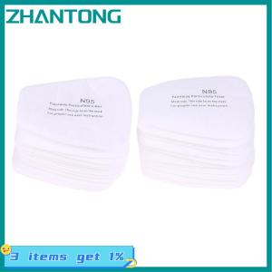 ZHANTONG 20Pcs 5N11 Dust Cotton Filter Paper For 6200 7502 6800 Chemical Spraying Painting Respirator Gas Mask Accessories