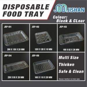 Multisize Plastic Food Open Tray/Fruit Vegetable Steamboat Frozen Wrap Tray Box/PET Tray Daging Beku [100pcs]