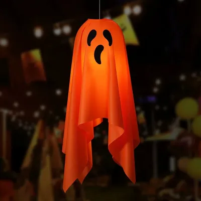 Halloween Ghost Horror Lantern Screaming Face Ghost LED Light Hanging Party Glowing Spooky Lamp Horror Prop Home Bar Decor