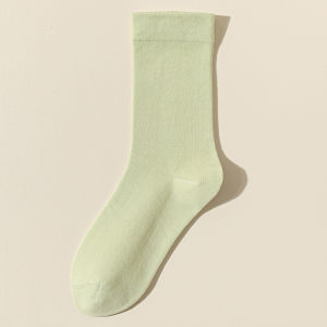 ⚡Amandad Stores⚡ถุงเท้าสำหรับผู้หญิง สไตล์ญี่ปุ่นบาง JK สีทึบตาข่ายกลวงระบายอากาศโลลิต้าน่ารักถุงเท้าลูกไม้ขด สวมใส่สบาย