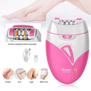Kemei KM-189A Epilator Female Rechargeable Hair Removal Machine Electric Lady Shaver
