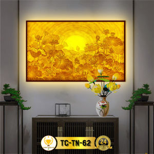 Đèn Thờ Tranh Trúc Chỉ Ngang CHÂN THIỆN MỸ Đèn Trang Trí Bàn Thờ Tranh Trúc Chỉ Bàn Thờ Nhiều Mẫu CTC-TN-07