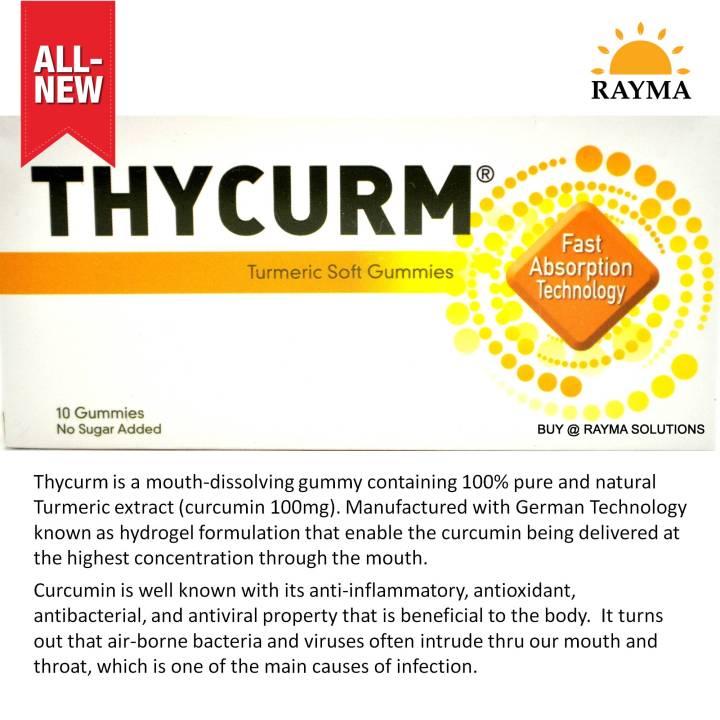 THYCURM Turmeric Soft Gummies, Ayurvedic, German Technology (10 gummies