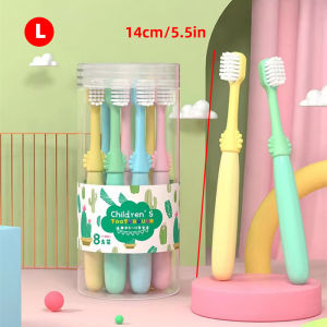 (Giao Hàng Nhanh) Bộ 8 Bàn Chải Đánh Răng Lông Mềm Giúp Ngăn Ngừa Chảy Máu Nướu Bàn Chải Đánh Răng Lông Mềm Cho Trẻ Em - Đóng Gói Riêng