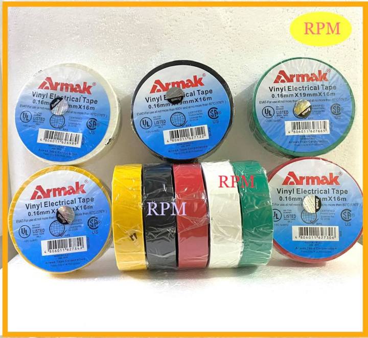 Armak Vinyl Electrical Tape Big 0.16mm X 19mm X 16 M ( 1pc ) | Lazada PH