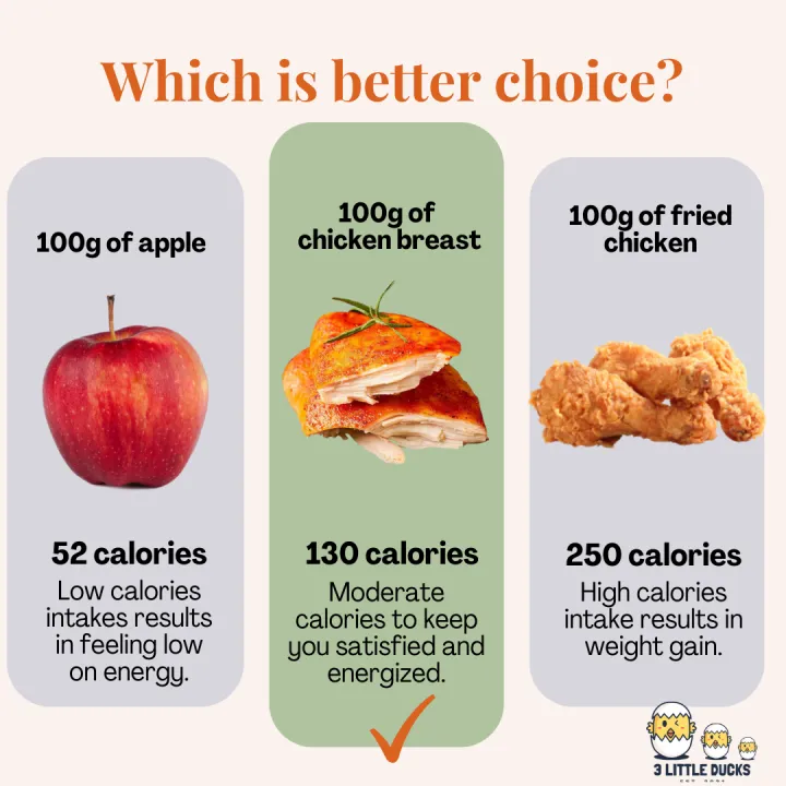 【Low Fat】Ready to Eat Instant Chicken Breast 100g - Three Little Ducks ...