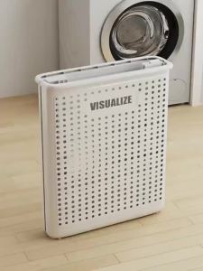 SG StockFoldable Portable Laundry Basket Clothes Storage Basket with Wheels Storage Rack