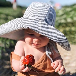 Hat Breathable Adjustable Sunscreen Cap Infants and Young Children Outdoor Multifunction Large Brim