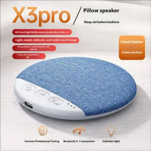 Ultra-thin pillow speaker mini charging Bluetooth speaker audio disc portable sleep sound system X3Pro