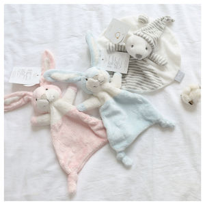 Baby Towel Infant Soothe Appease Towel Cute Rabbit Appease Towel Soft Plush Comforting Toy Baby Sleep Toys