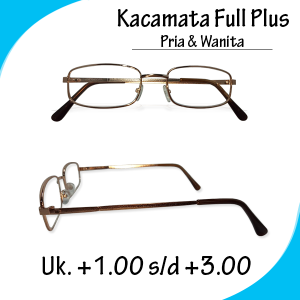 Kacamata Baca Plus +1.00 +1.25 +1.50 +1.75 +2.00 +2.25 +2.50 +2.75 +3.00 RABUN DEKAT Frame Besi Warma Gold Emas Gaya Baru - KACAMATA PLUS FRAME METAL HARGA MURAH