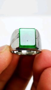 natural giok cina octagon cicin elegan dan mewah