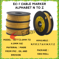 EC-1 CABLE MARKER / WIRE MARKER ALPHABET N TO Z - (2.6MM TO 4.2MM SQ) - 1000PCS/BOX. 