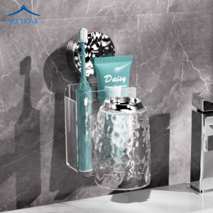 Kệ Để Bàn Chải Đánh Răng Có Cốc Hút Giá Để Đồ Nhà Tắm Kèm Cốc Đánh Răng Chịu Lực Tốt Có Lỗ Thoát Nước KDR01 - Sky Home