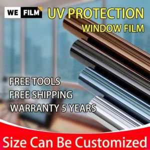 [Custom Size] WEFILM Window Tinted Film for Home Tinted Rumah One Way Window Film Daytime Privacy Tinted Window film Anti UV