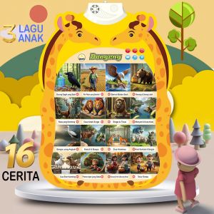 Poster Dongeng Bersuara Bahasa Indonesia Edukasi Anak Sebelum Tidur