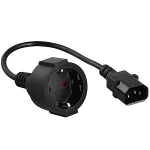 0.3M European Extension Cord 3*0.75mm² C14 To Eu Practical Cable Socket Tembaga Murni Power Adapter