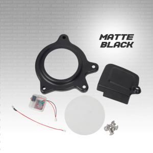 CLICK V2 / CLICK V3 / CLICK V4 PULLEY COVER WITH TRANSPARENT SCREEN MATTE BLACK Z-1006 / CARBON C-1007 CVT REPLACEMENT COVER FOR HONDA CLICK 125 / 150 MOTORCYCLE 1PC