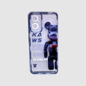 FOX Casing Vivo V21 5G  T1 5G Y01 Y12 Y15 Y15S Y17 Y21 Y21A Y21E Y21G  Y21S Y21T Y33S Y33T Y75 5G Case TPU Transparant beabear Flower