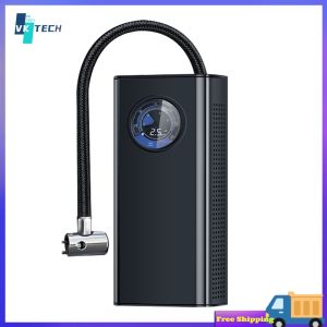 [ VKTECH ] Car air pump with wireless handheld control digital pressure gauge and lightweight design for travel