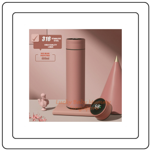 【JJ HOME】Smart LED Temperature Display Macaron Thermal Bottle with Insulated 316 Stainless Steel Liner