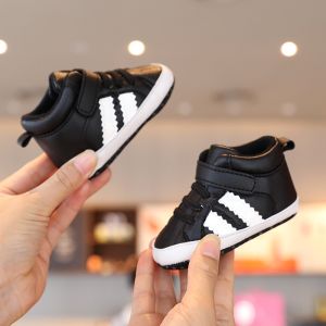 White Baby Shoes PU Casual Baby Boy Shoes Fashion Christening Baptismal First Walker Gentleman Baby Boy Shoes Sneakers