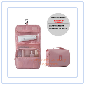 【Pure Care】 Travel Toiletry Bag / Foldable Cosmetic Bags / Makeup Storage Bag / Large Capacity Toiletries Hangbag