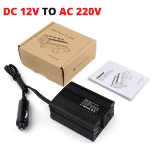 CAR POWER INVERTER 150W 220V 2 USB PORT SMART IDENTIFICATION TECHNOLOGY | POWER CAR INVERTER 150W 220V AC EU PLUG | POWER INVERTER 12V TO 220V | POWER INVERTER MOBIL PI 150W