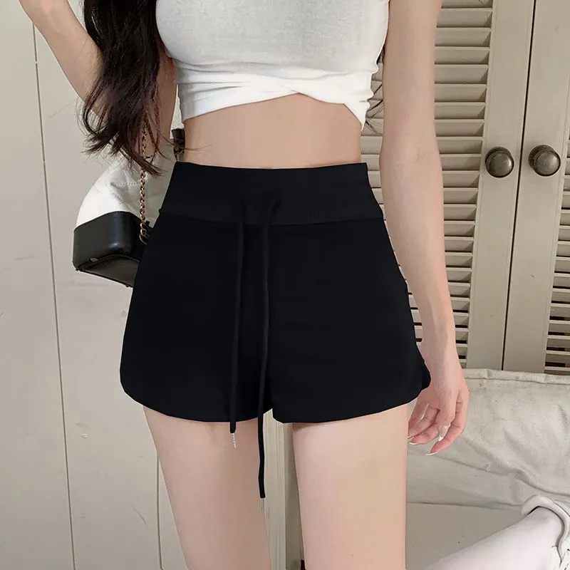 Plus size y2k sports shorts for girls women Korean style high