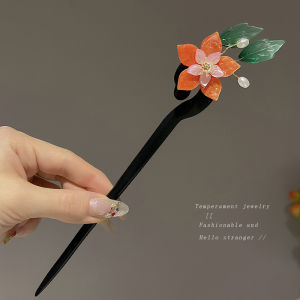 Phong cách Trung Quốc gỗ Đàn hương đen kẹp tóc cho phụ nữ 2024 Mới Thanh lịch Trâm cài tóc Pin Hanfu Phụ kiện tóc